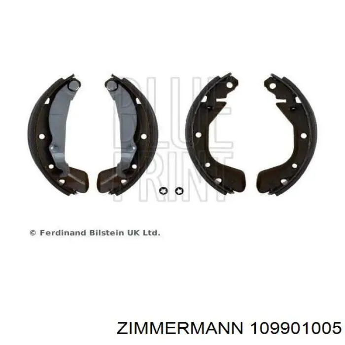 Купити 109901005 Zimmermann Колодки гальмові задні, барабанні