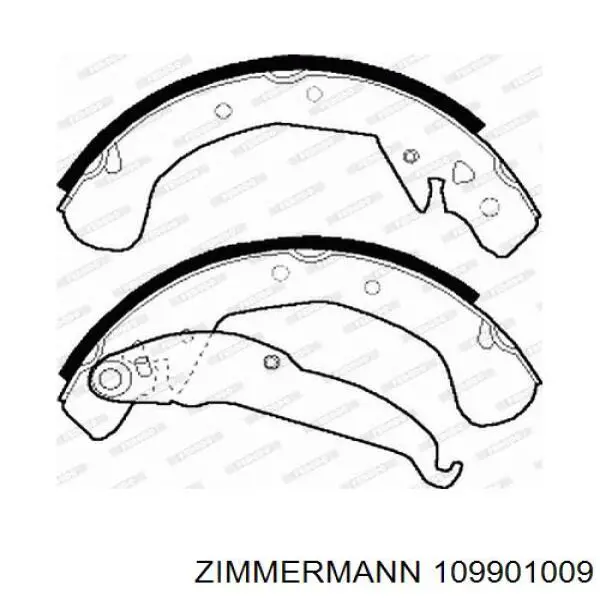 Гальма робочі задні ножні і гальмівні барабани Zimmermann 109901009