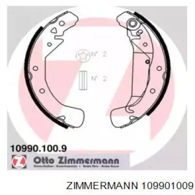 Купити 109901009 Zimmermann Колодки гальмові задні, барабанні