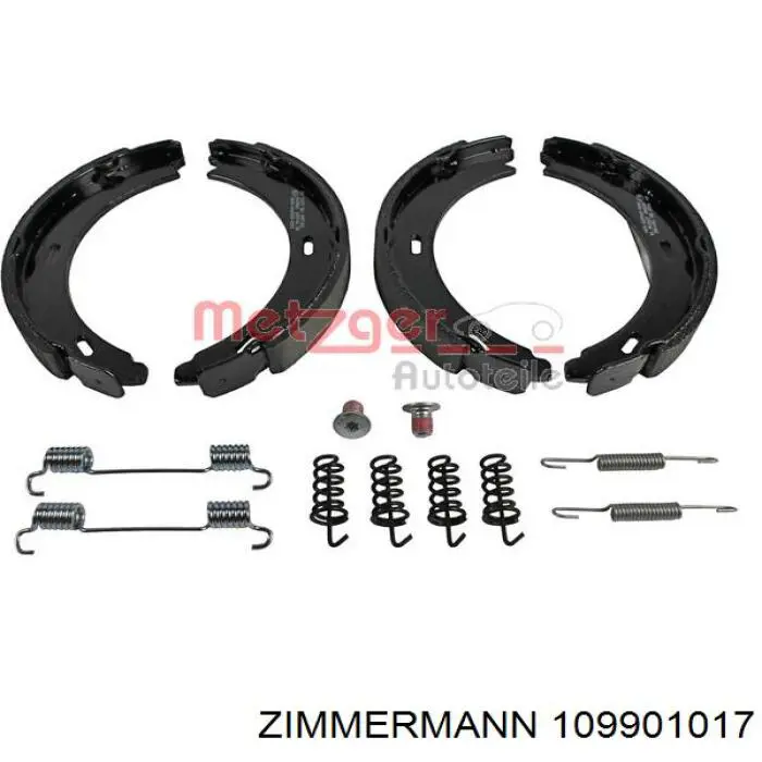 Колодки ручника / стоянкового гальма Zimmermann 109901017 ціна, від 16.71 USD