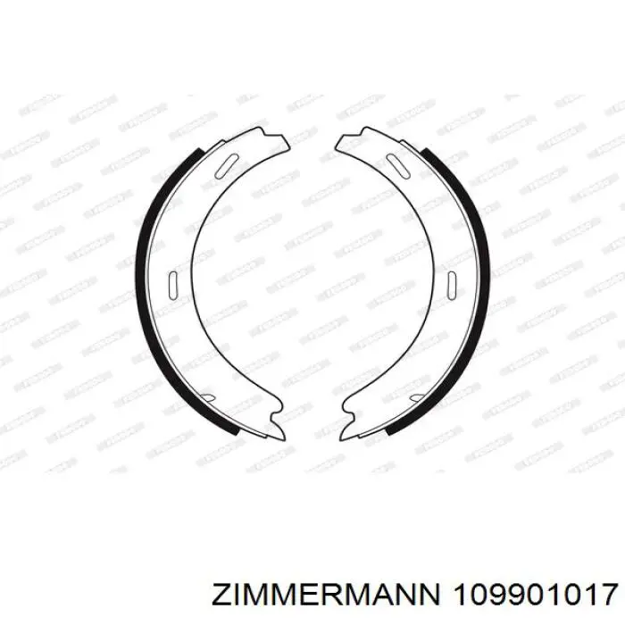 Колодки ручника 109901017 Zimmermann