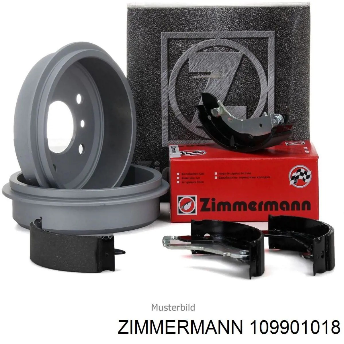 Купити 109901018 Zimmermann Колодки гальмові задні, барабанні