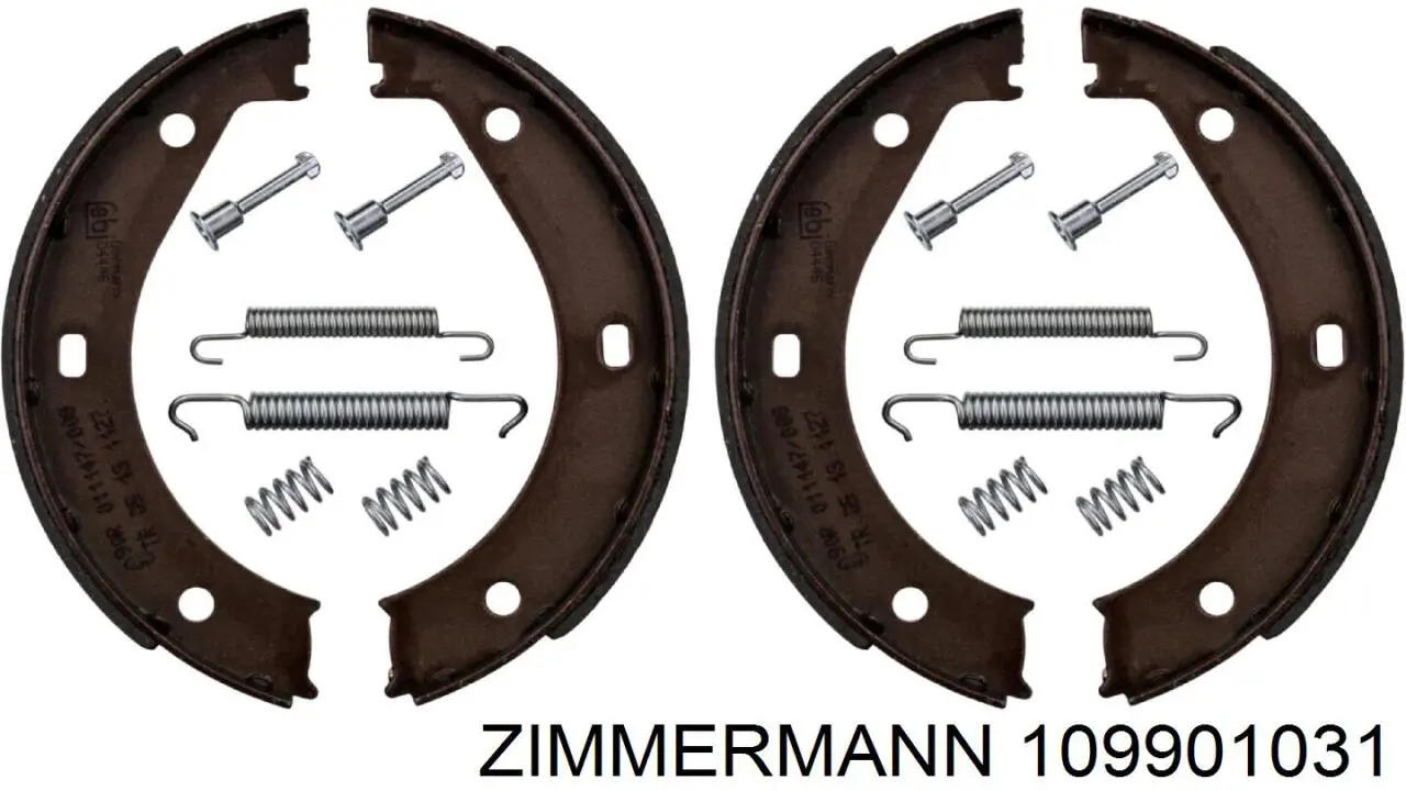 Колодки ручника 109901031 Zimmermann