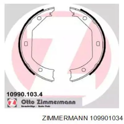 109901034 Zimmermann Гальмівні колодки ручника
