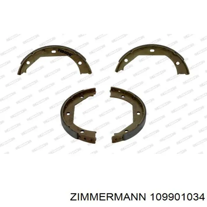 Купити 109901034 Zimmermann Гальмівні колодки гальма стоянки