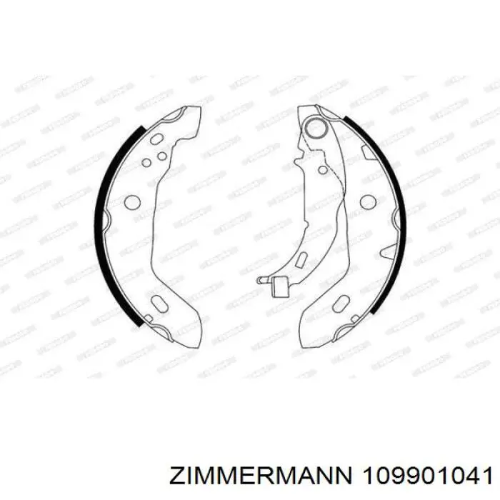 Гальма робочі задні ножні і гальмівні барабани Zimmermann 109901041