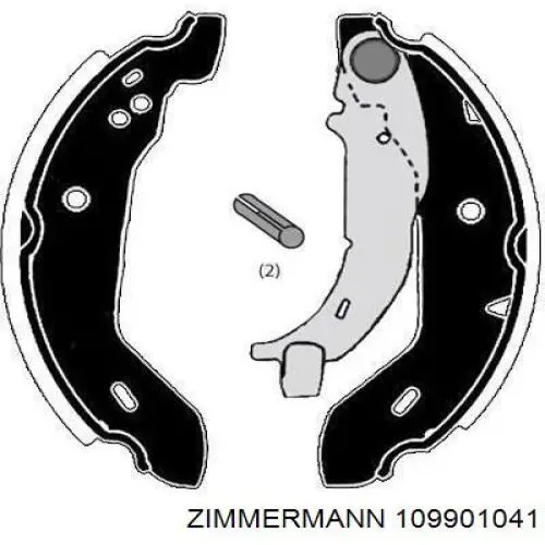 Купити 109901041 Zimmermann Колодки гальмові задні, барабанні