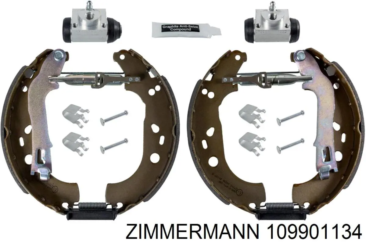 Колодки гальмові задні, барабанні 109901134 Zimmermann