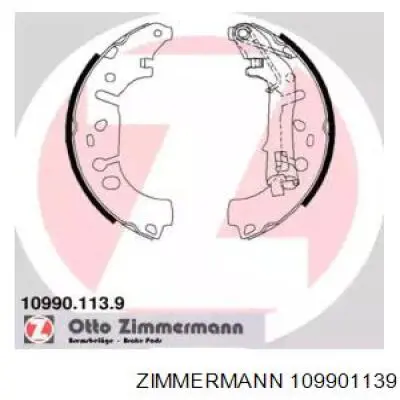 Колодки гальмові задні, барабанні Zimmermann 109901139 ціна, від 24.56 USD