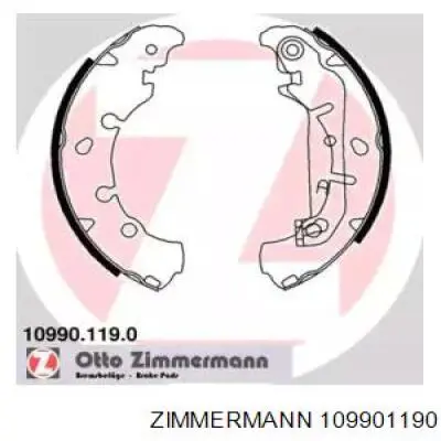 109901190 Zimmermann колодки гальмові задні, барабанні