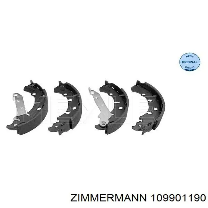 Колодки гальмові задні, барабанні 109901190 Zimmermann