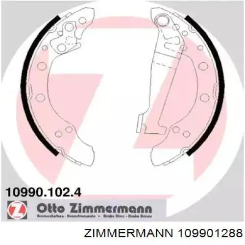 Колодки стоянкового гальма Zimmermann 109901288
