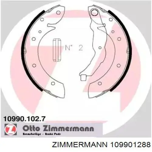109901288 Zimmermann Гальмівні колодки ручника