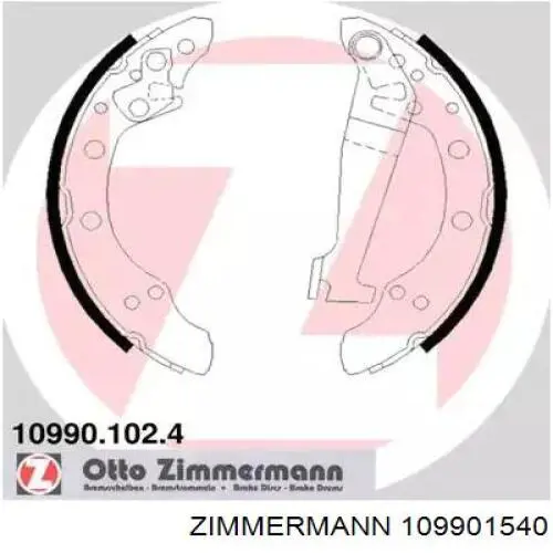 109901540 Zimmermann Гальмівні колодки ручника