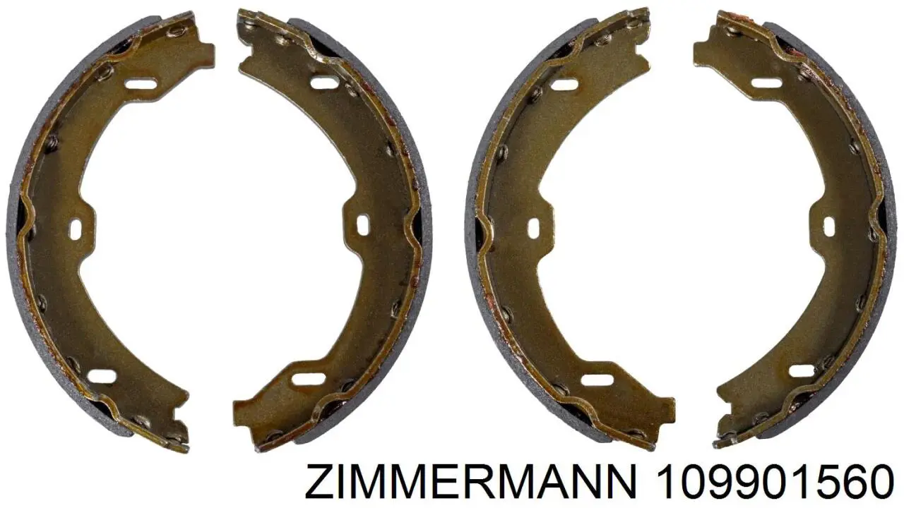 Колодки ручника / стоянкового гальма Zimmermann 109901560 ціна, від 20.24 USD