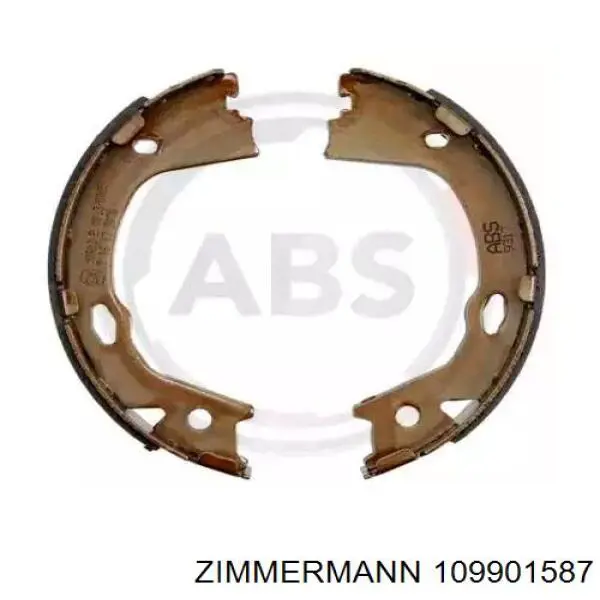 Колодки гальмові задні, барабанні 109901587 Zimmermann