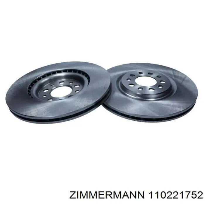 Диск переднього гальма Zimmermann 110221752 ціна, від 71.11 USD