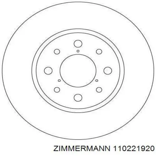 Задні дискові гальма Zimmermann 110221920 ціна, від 37.50 USD