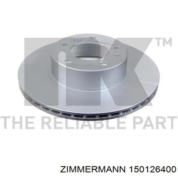 Диск переднього гальма Zimmermann 150126400 ціна, від 40.52 USD