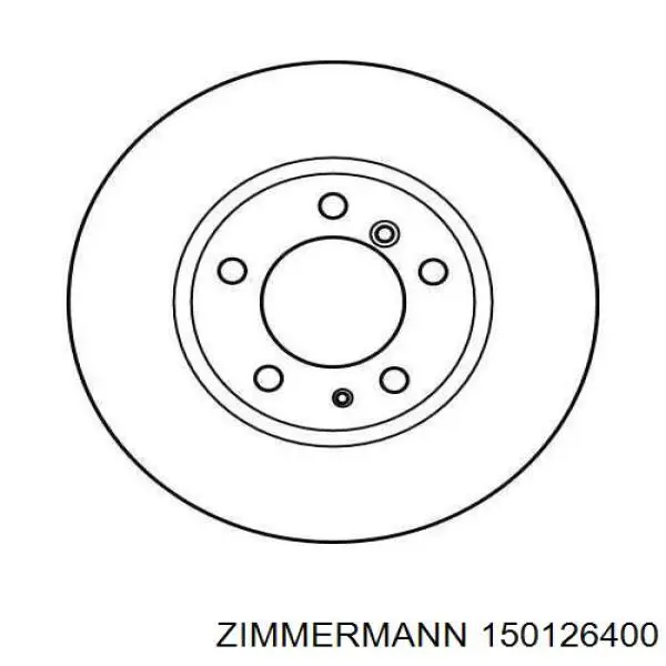 Купити 150126400 Zimmermann Ротор гальмівний