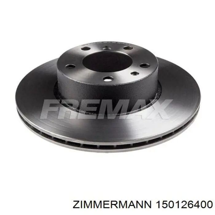 Диск гальмівний передній Zimmermann 150126400