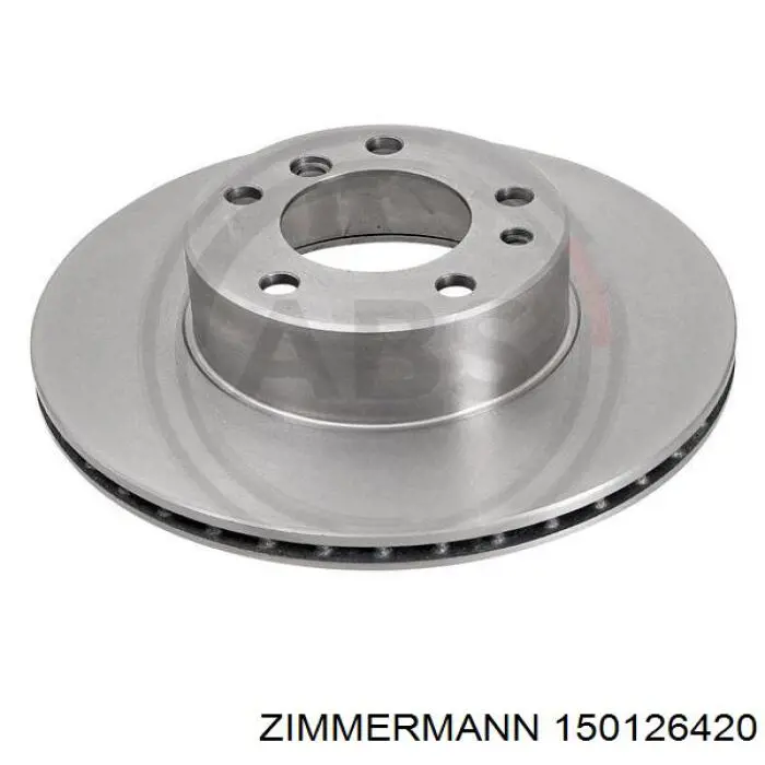 Диск гальмівний передній Zimmermann 150126420