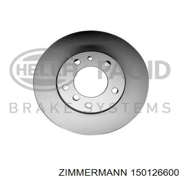 Диск гальмівний передній Zimmermann 150126600