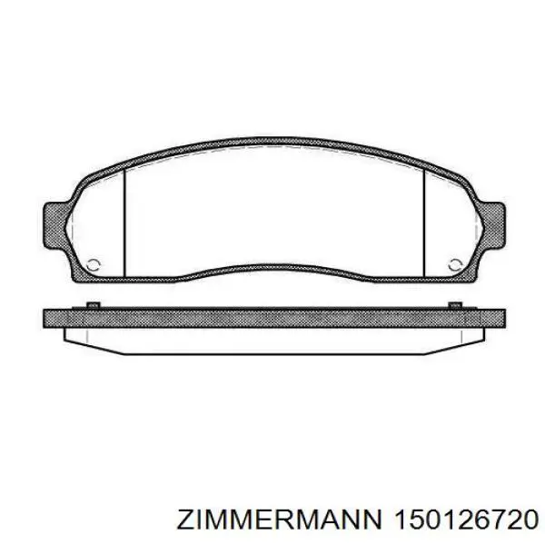 Диск гальмівний задній Zimmermann 150126720