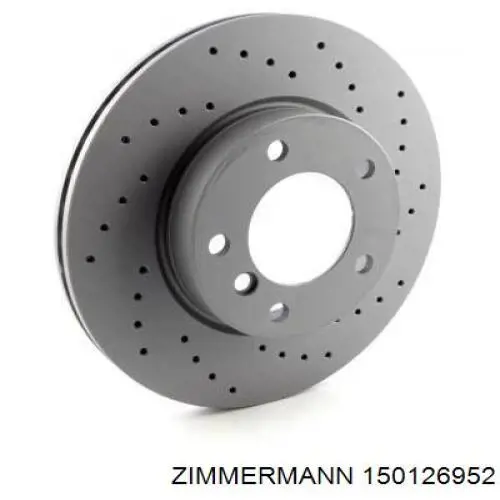 Диск переднього гальма Zimmermann 150126952 ціна, від 36.83 USD