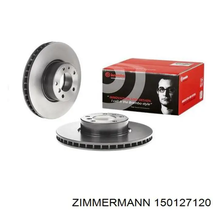 150127120 Zimmermann Гальмо дискове переднє