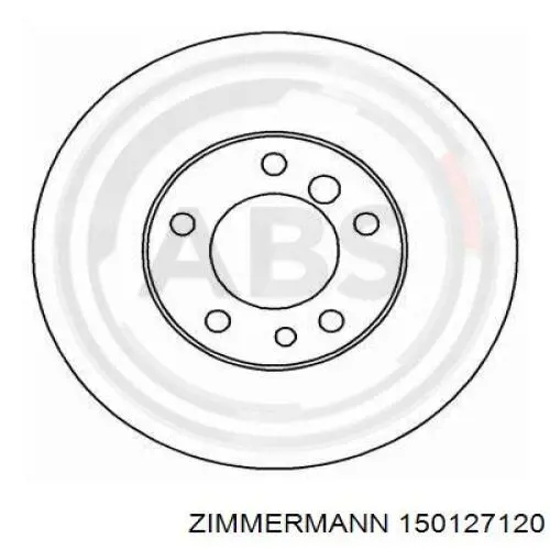 Купити 150127120 Zimmermann Ротор гальмівний