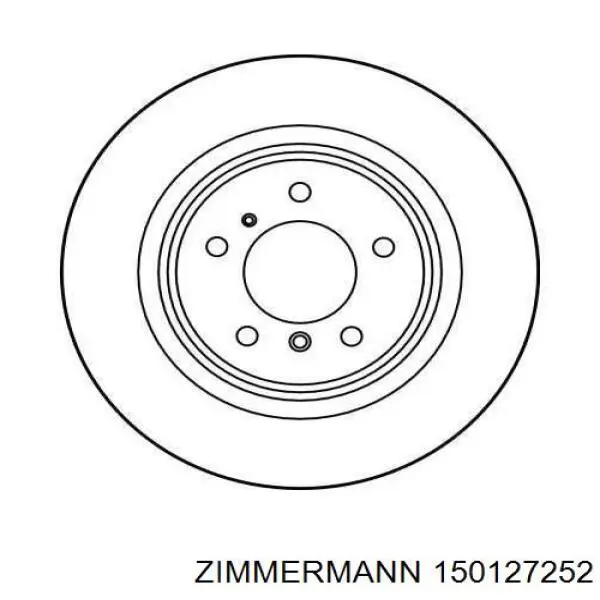 Диск гальмівний задній Zimmermann 150127252