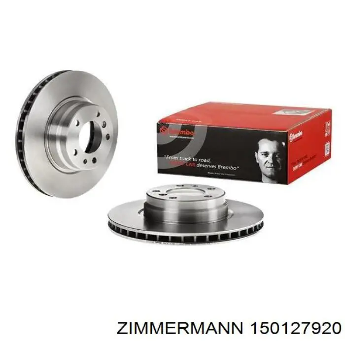 Диск переднього гальма Zimmermann 150127920 ціна, від 63.96 USD