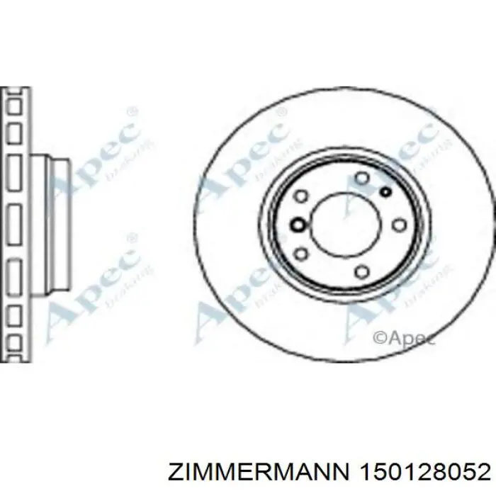 Купити 150128052 Zimmermann Ротор гальмівний