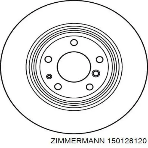 Задні дискові гальма Zimmermann 150128120 ціна, від 73.77 USD