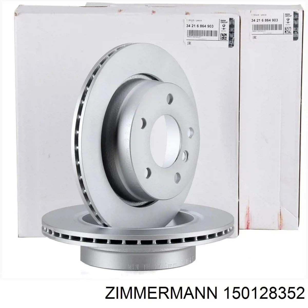 Купити 150128352 Zimmermann Диск заднього гальма