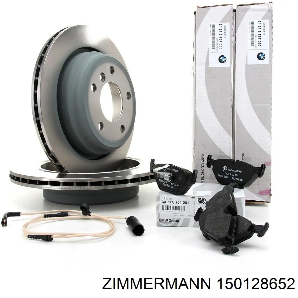 Задні дискові гальма Zimmermann 150128652 ціна, від 73.87 USD