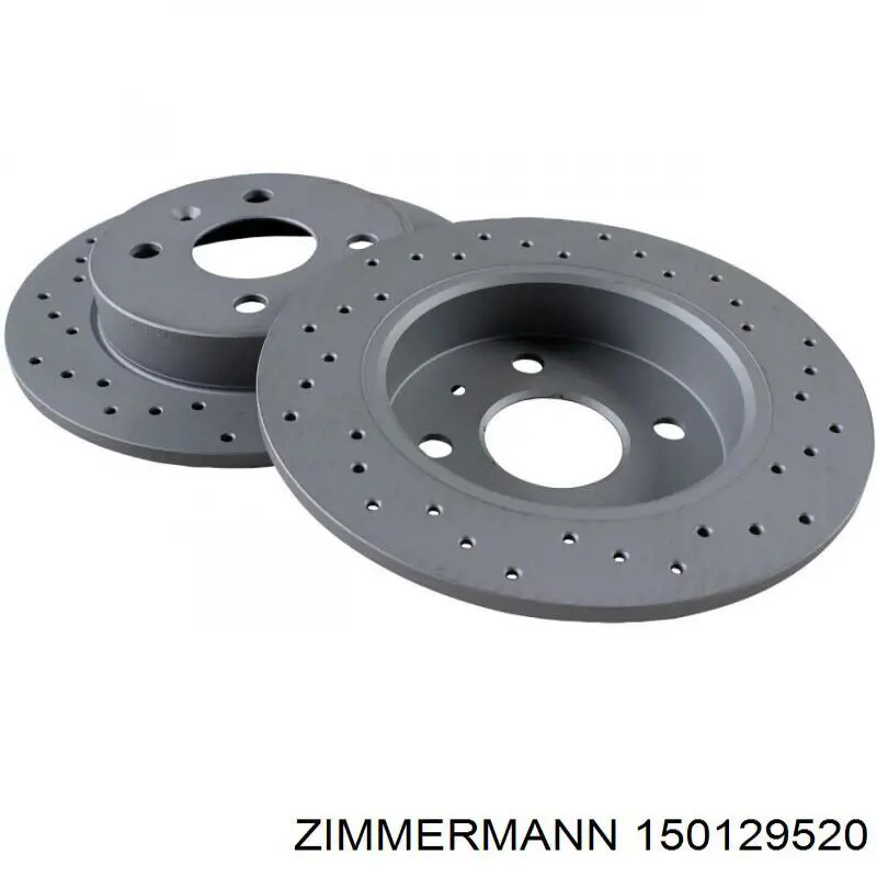 Диск гальмівний задній Zimmermann 150129520