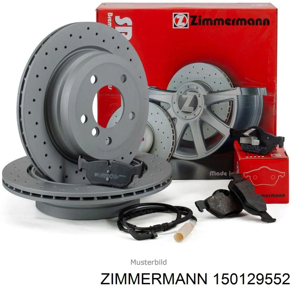 Диск гальмівний задній Zimmermann 150129552