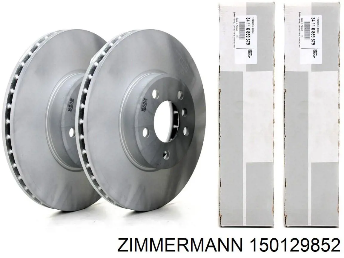 Диск гальмівний передній Zimmermann 150129852