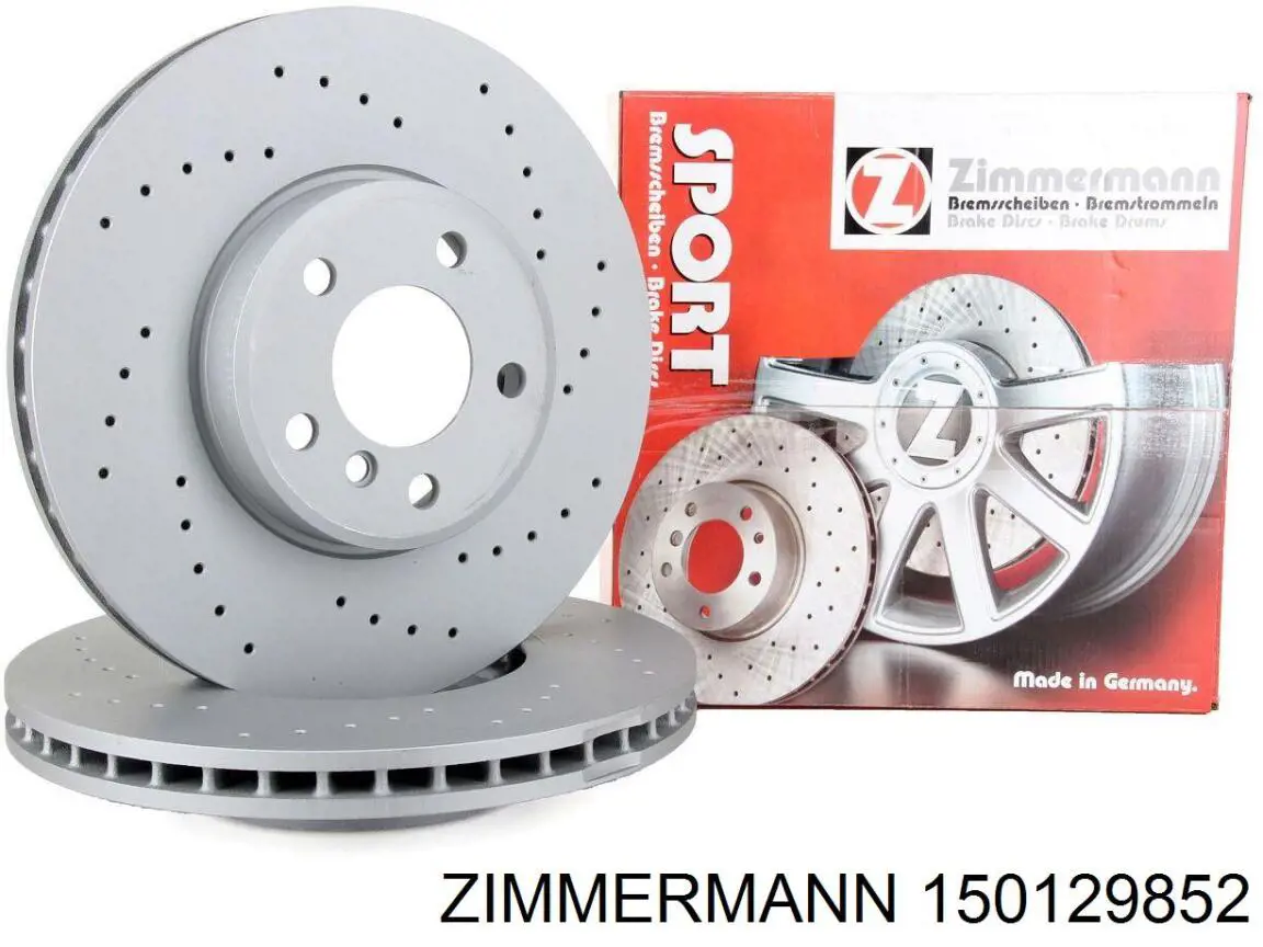 150129852 Zimmermann диск гальмівний передній