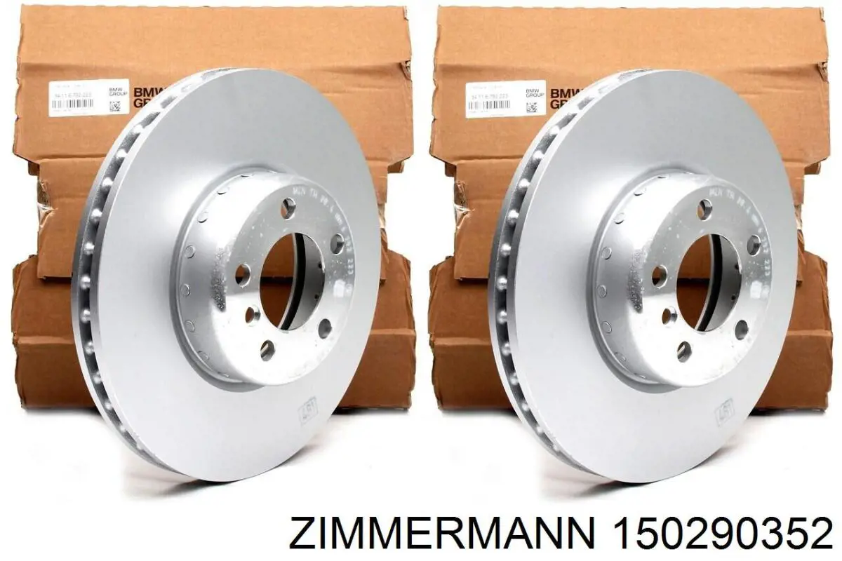 Диск переднього гальма Zimmermann 150290352 ціна, від 139.86 USD