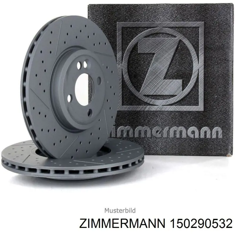 Гальмівні диски передні 150290532 Zimmermann