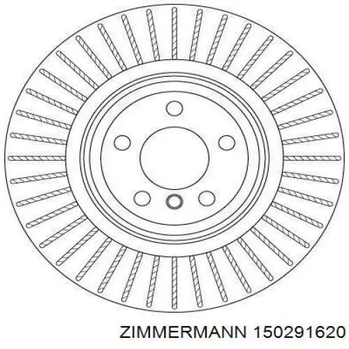 150291620 Zimmermann диск гальмівний задній