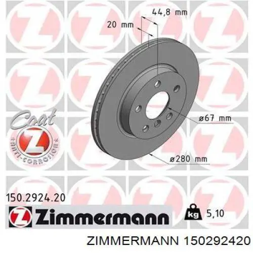 Диск переднього гальма TRW DF6715 ціна, від 78.71 USD