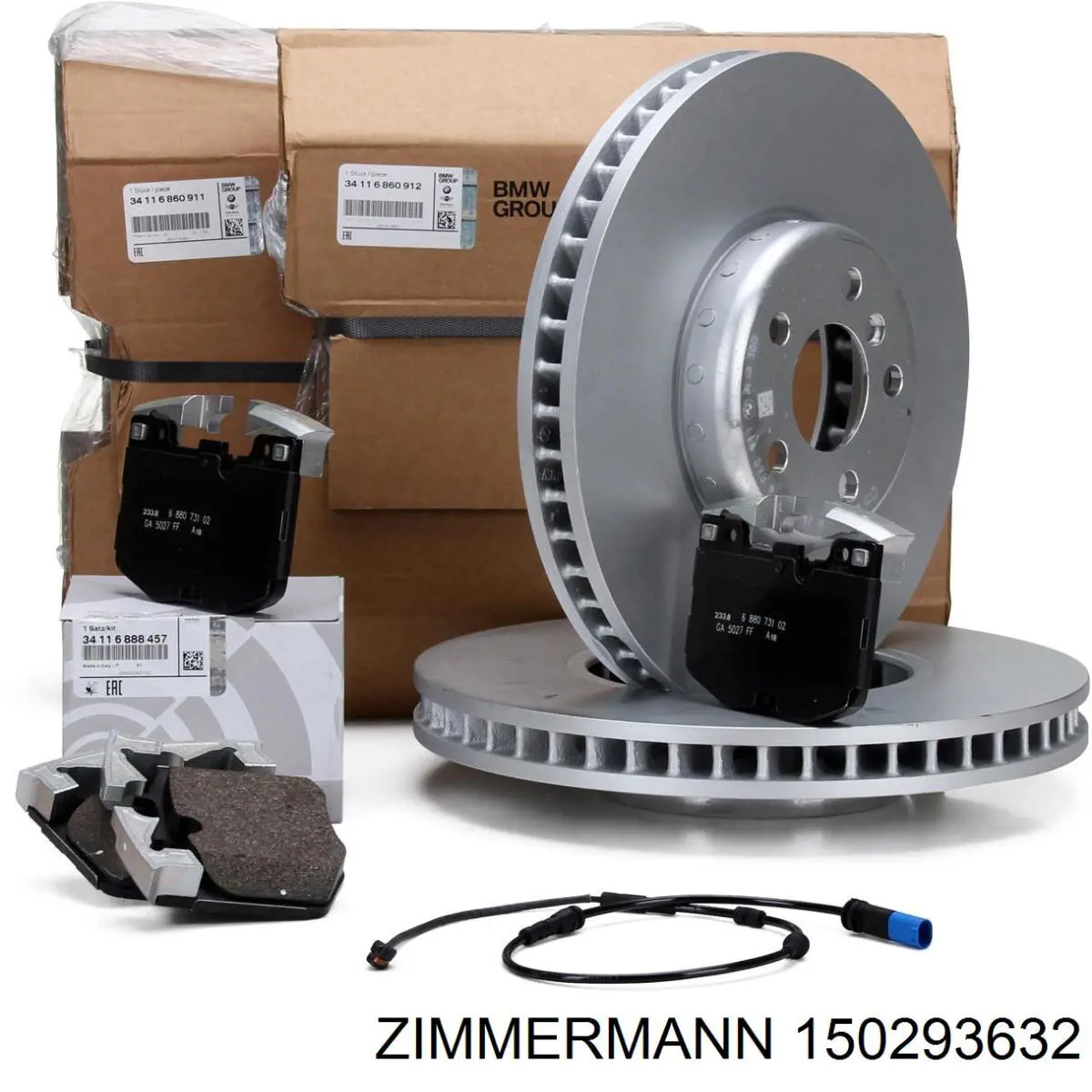 Гальмівні диски передні 150293632 Zimmermann