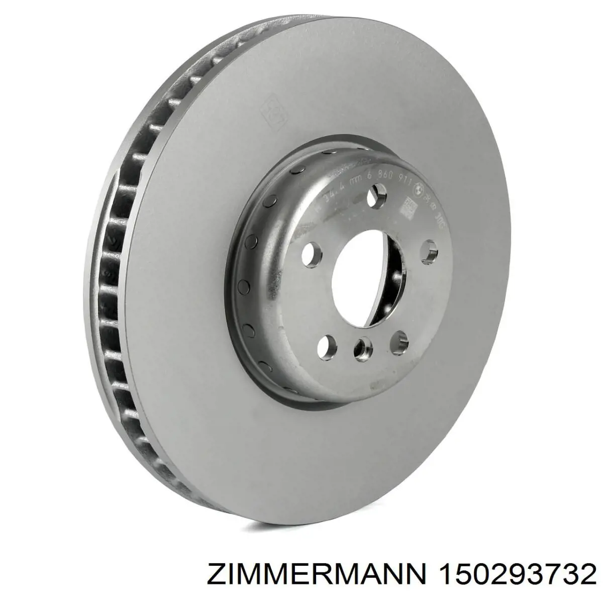 Диск гальмівний передній Zimmermann 150293732