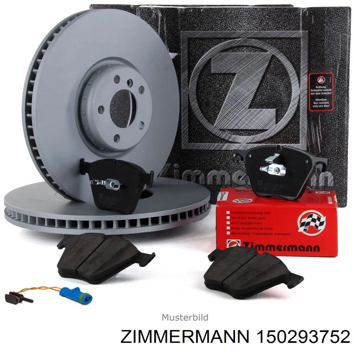Диск переднього гальма Zimmermann 150293752 ціна, від 173.71 USD