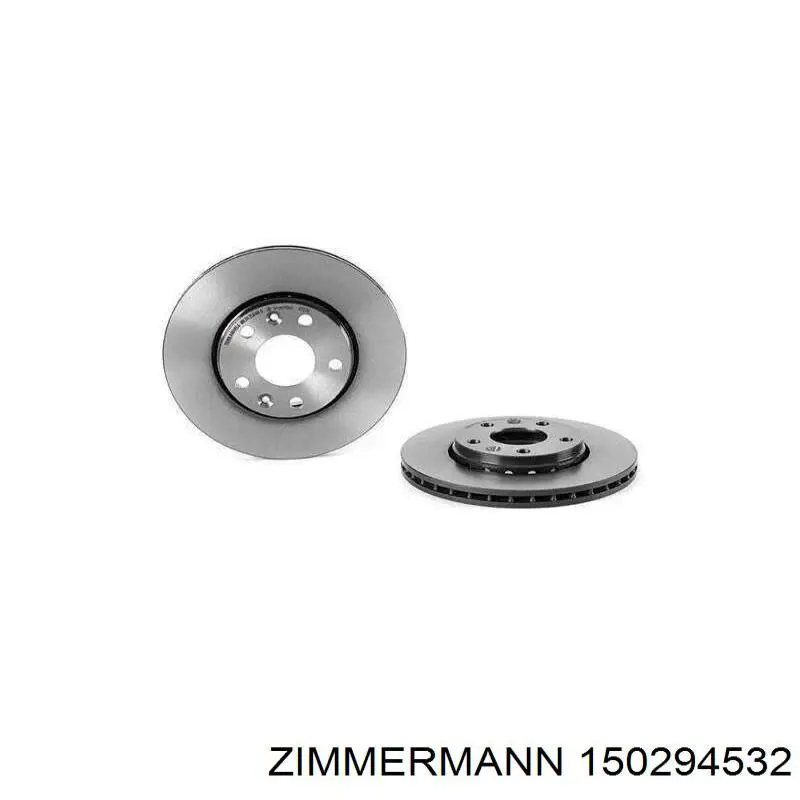 Диск гальмівний задній Zimmermann 150294532