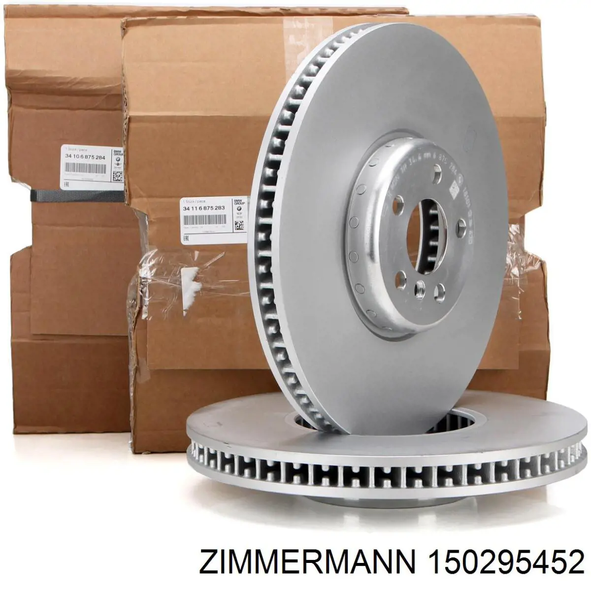 Диск переднього гальма Zimmermann 150295452 ціна, від 188.12 USD